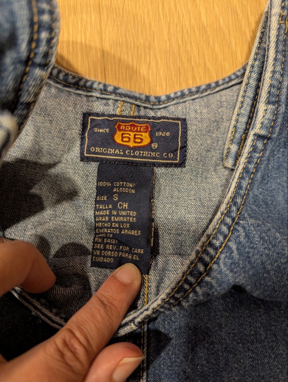 Y2K Blue Chambray Jumper - Picture 7 of 7